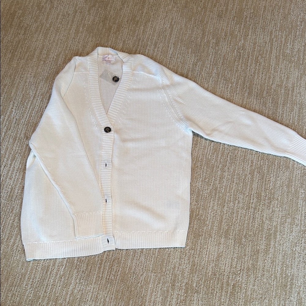 Cream colored cardigan